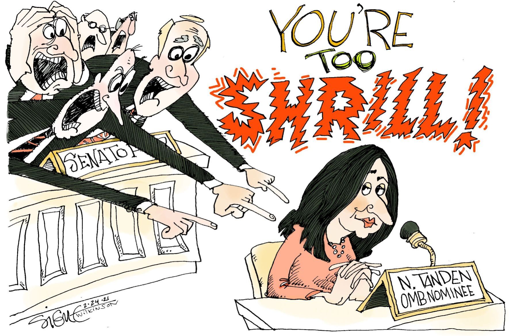Signe Wilkinson editorial cartoon